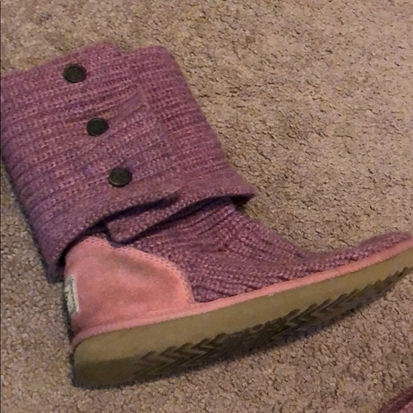 Pink knit Ugg’s - Picture 5 of 7